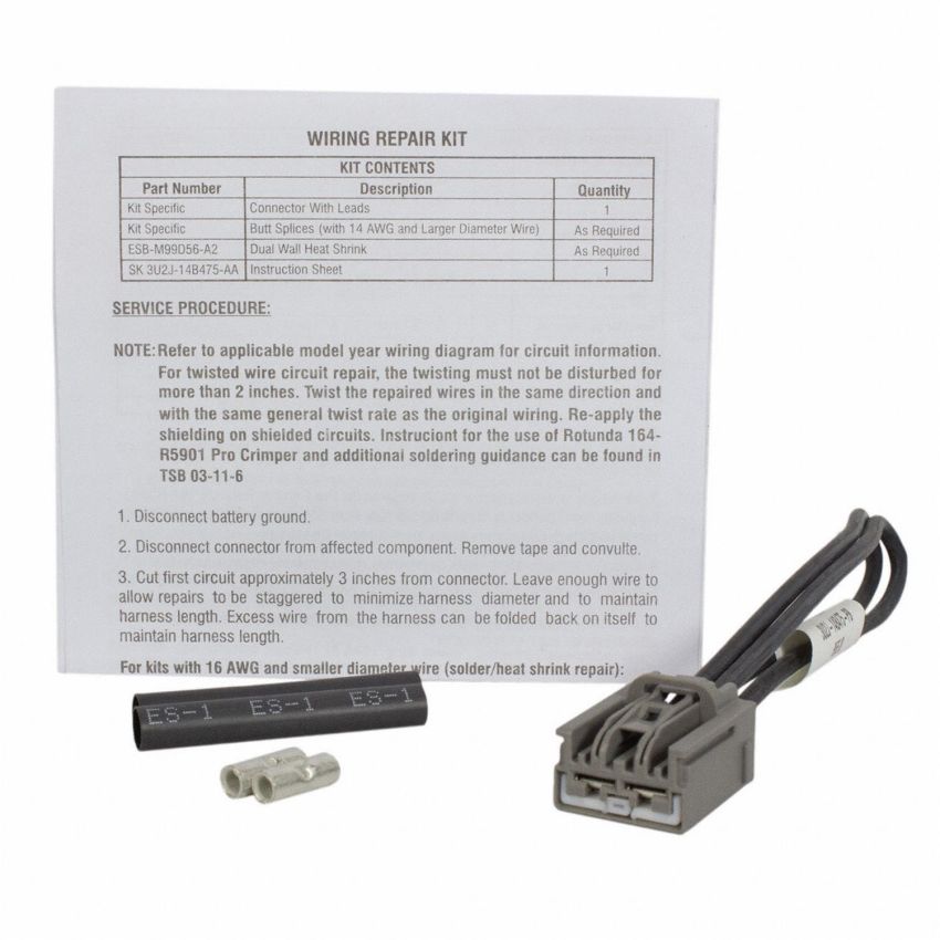 Motorcraft Wiring Connectors 3U2Z14S411PB