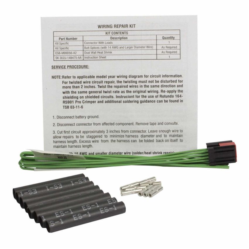 Motorcraft Battery Cables, Direct Fit 3U2Z14S411CTD