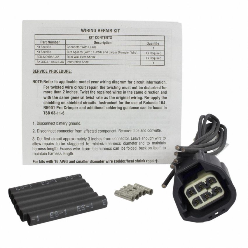 Motorcraft Wiring Connectors AU2Z14S411BKB