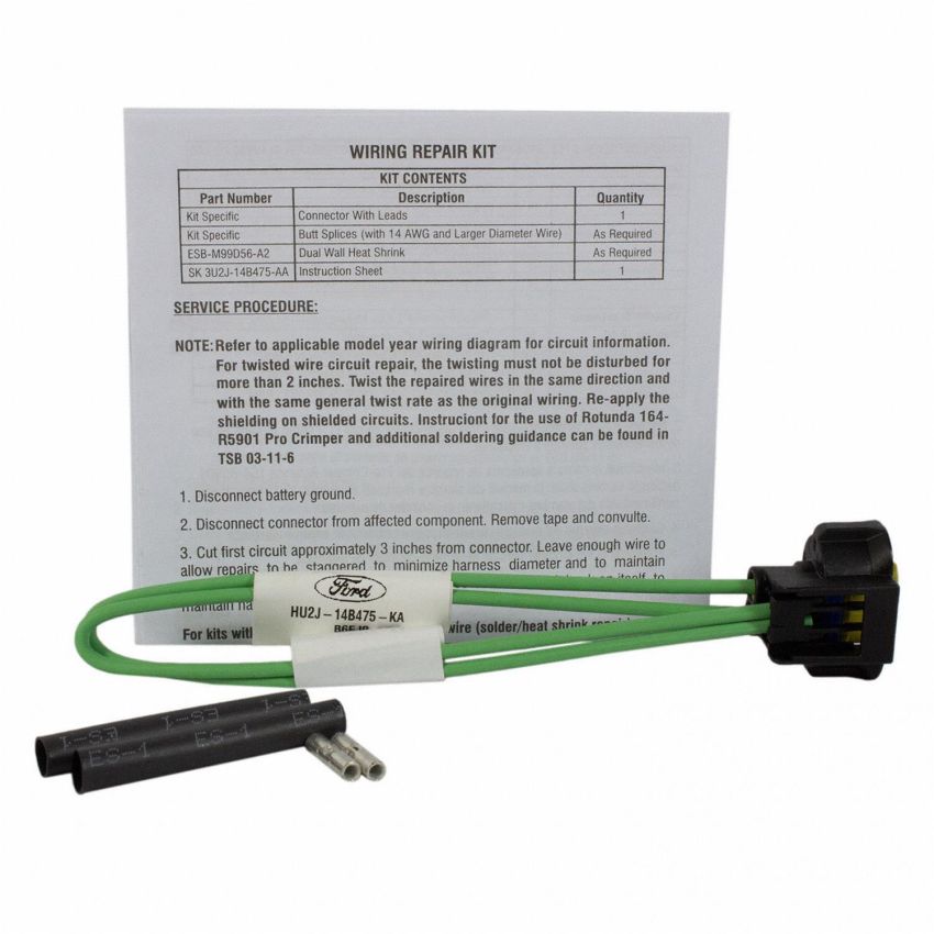 Motorcraft Wiring Connectors HU2Z14S411KA