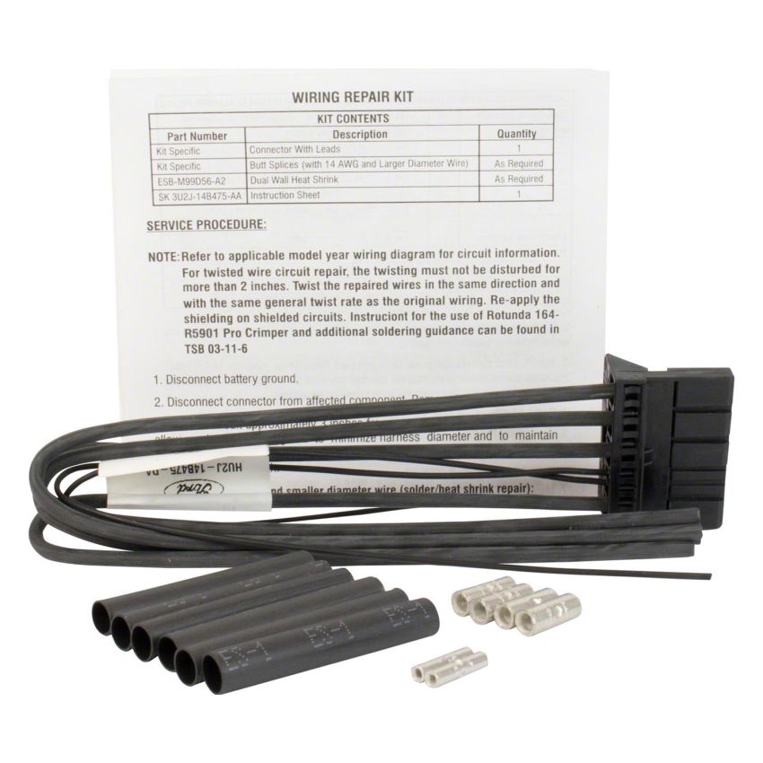 Motorcraft Wiring Connectors HU2Z14S411DA
