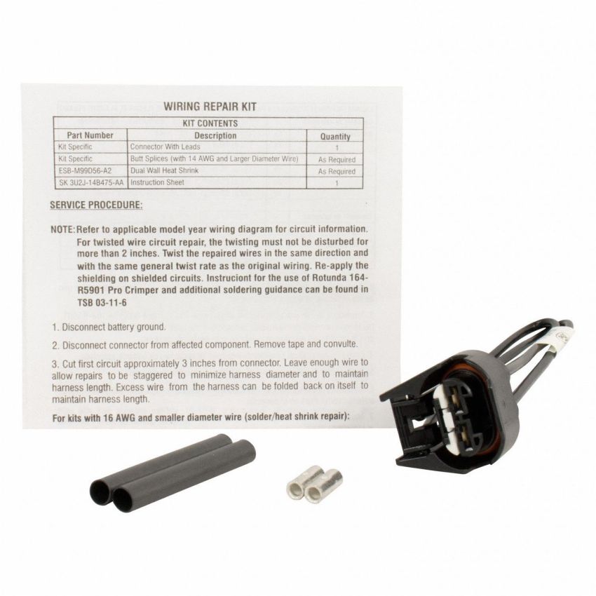 Motorcraft Wiring Connectors for 2014-2019 FIESTA - HU2Z14S411AA