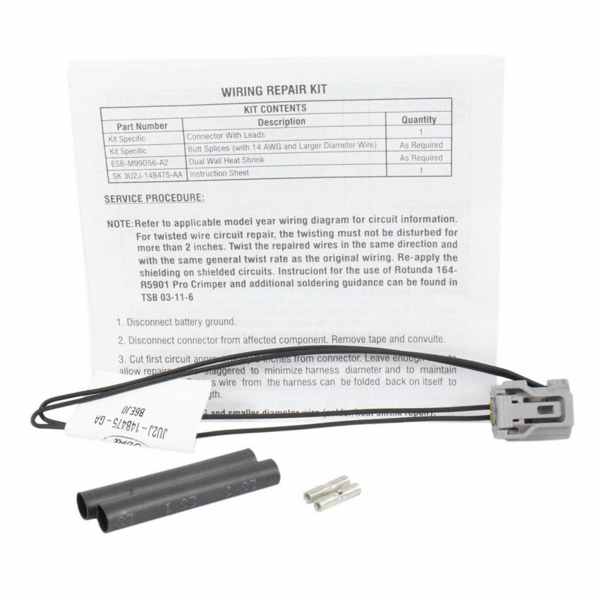 Motorcraft Wiring Connectors JU2Z14S411GA