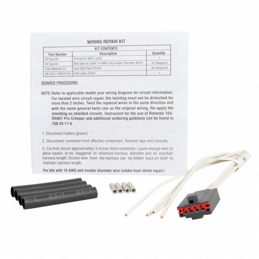 Motorcraft Wiring Connectors GU2Z14S411VB