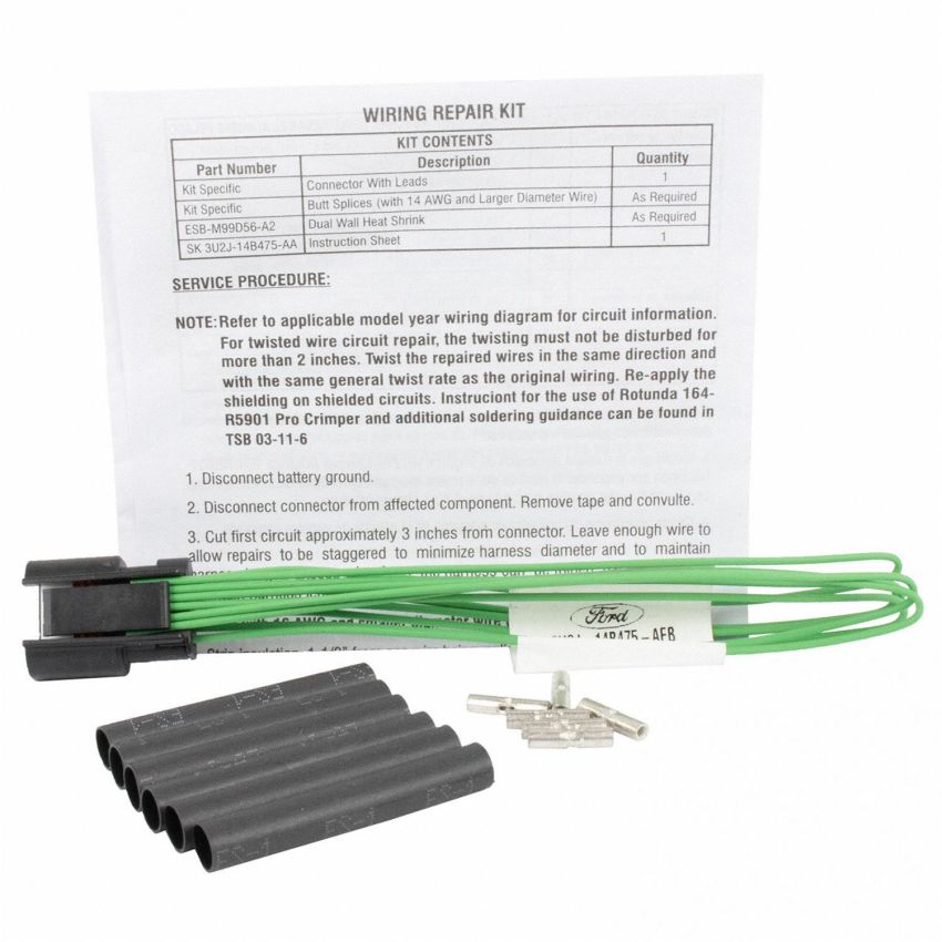 Motorcraft Wiring Connectors CU2Z14S411AEB