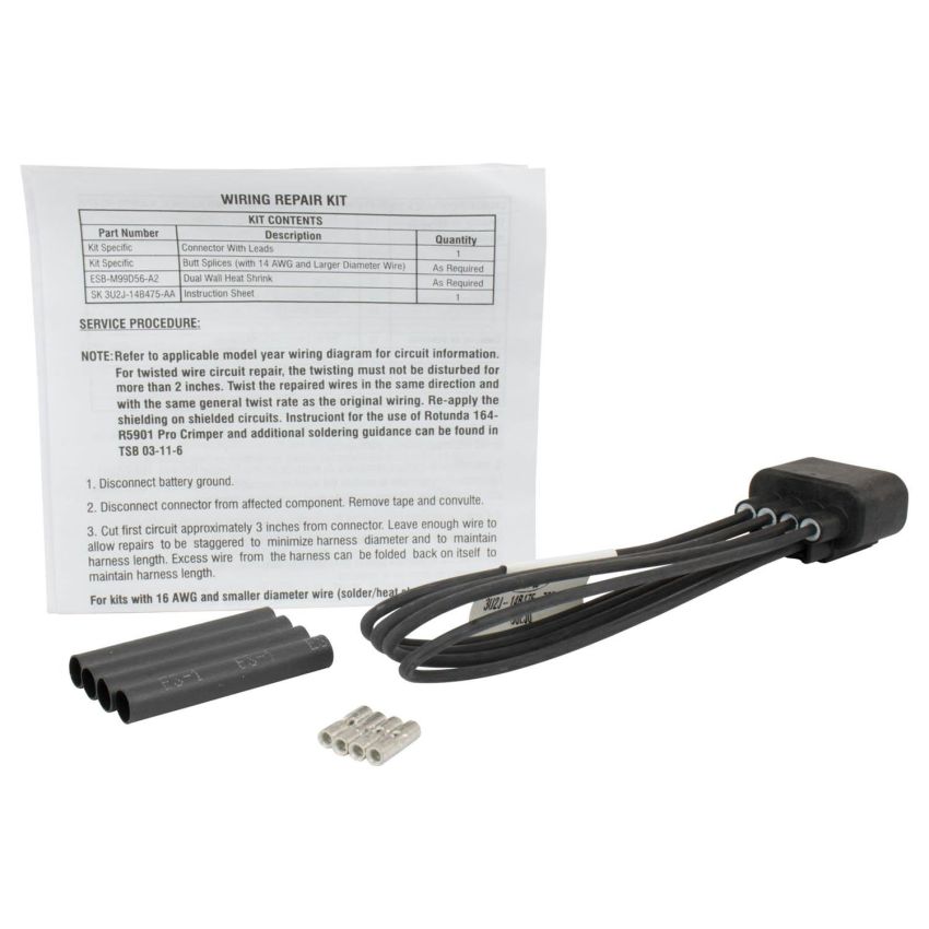Motorcraft Wiring Connectors and Pigtails 3U2Z14S411ZEB