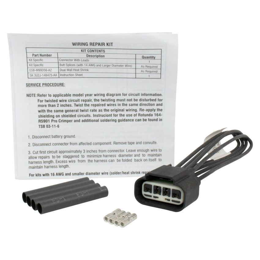 Motorcraft Wiring Connectors and Pigtails 3U2Z14S411ZEB