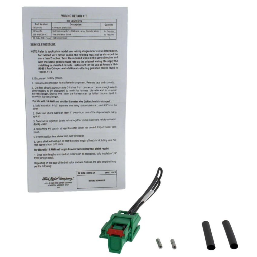 Motorcraft Wiring Connectors and Pigtails NU2Z14S411VA
