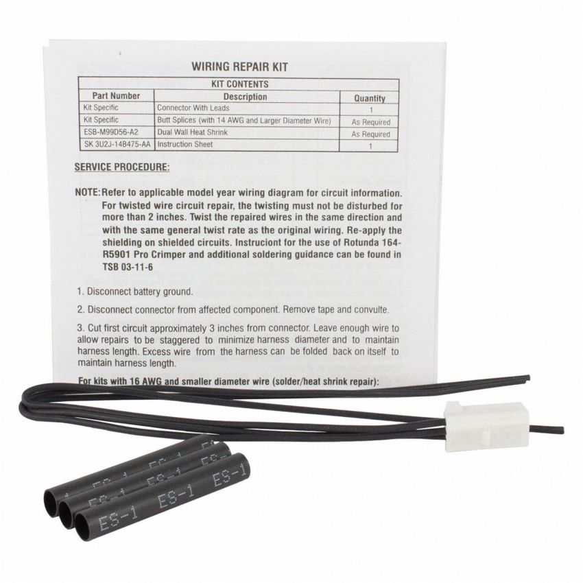 Motorcraft Wiring Connectors 3U2Z14S411AZA