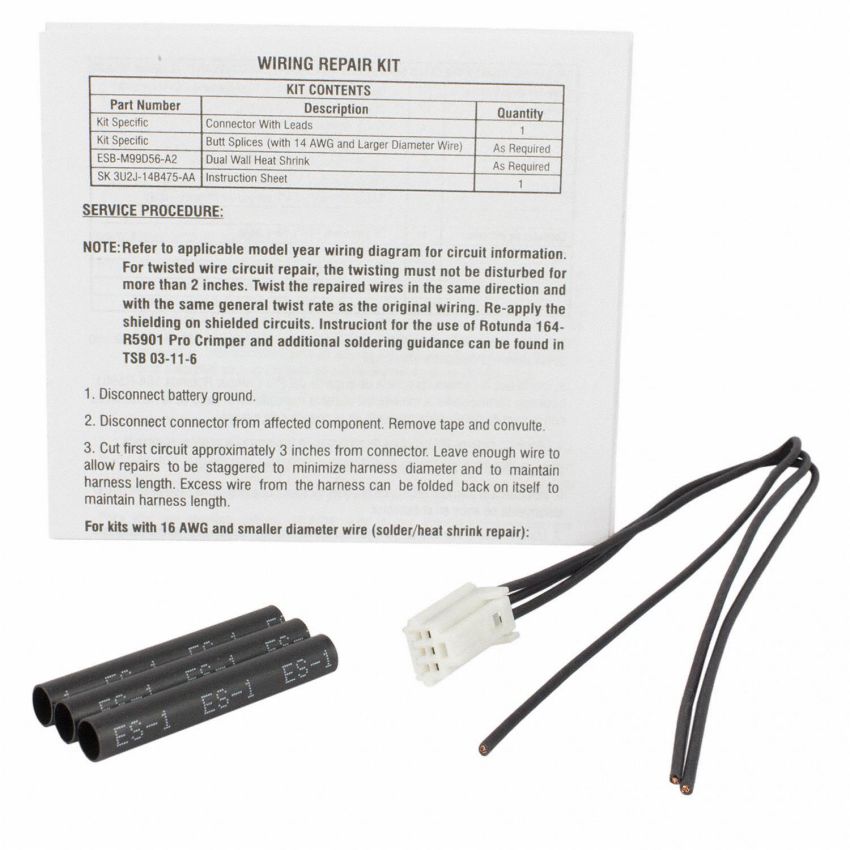 Motorcraft Wiring Connectors 3U2Z14S411AZA