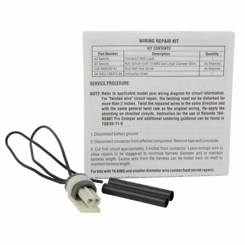 Motorcraft Wiring Connectors 3U2Z14S411CUA