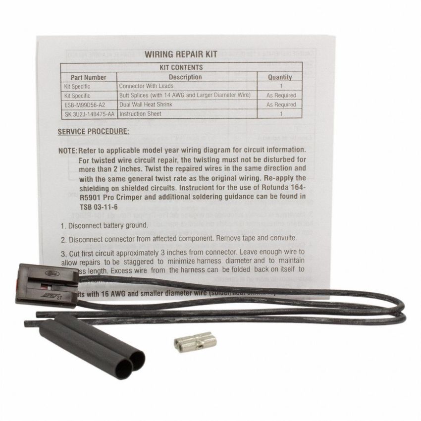 Motorcraft Wiring Connectors 3U2Z14S411EHA
