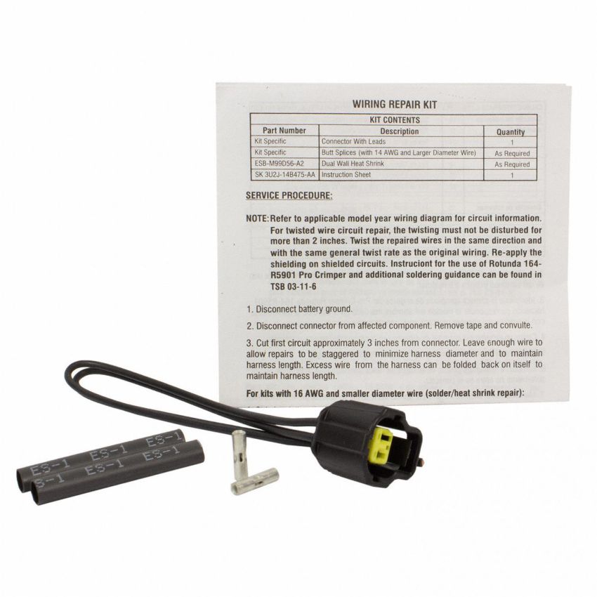 Motorcraft Wiring Connectors 3U2Z14S411JZA