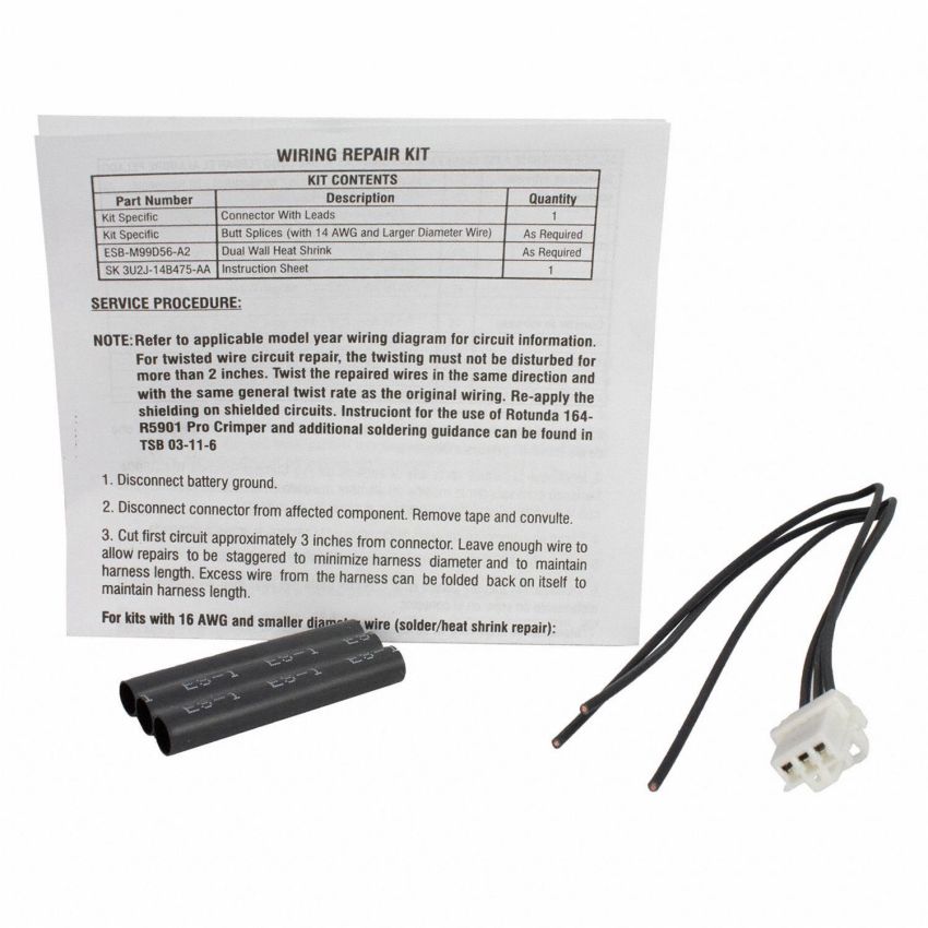 Motorcraft Wiring Connectors 3U2Z14S411FLA