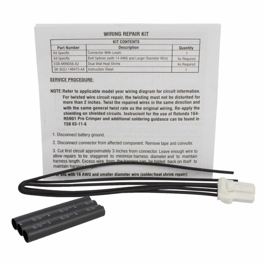 Motorcraft Wiring Connectors 3U2Z14S411FLA