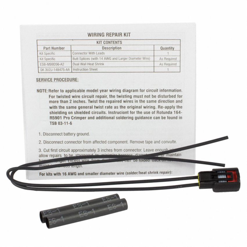 Motorcraft Wiring Connectors 3U2Z14S411KDA