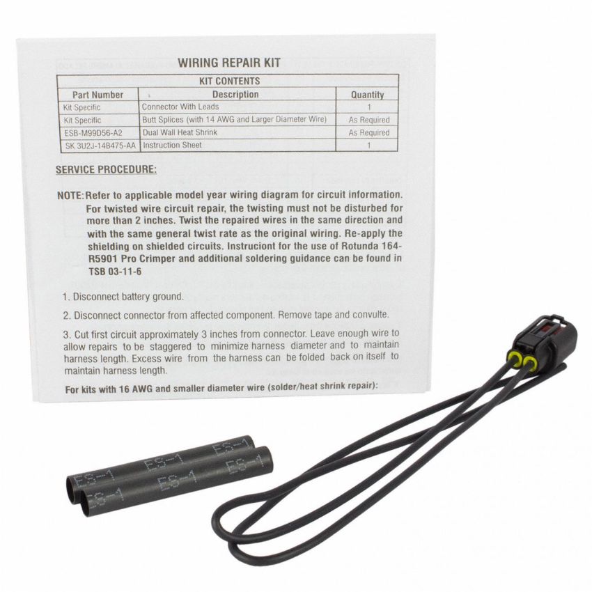 Motorcraft Wiring Connectors 3U2Z14S411KDA