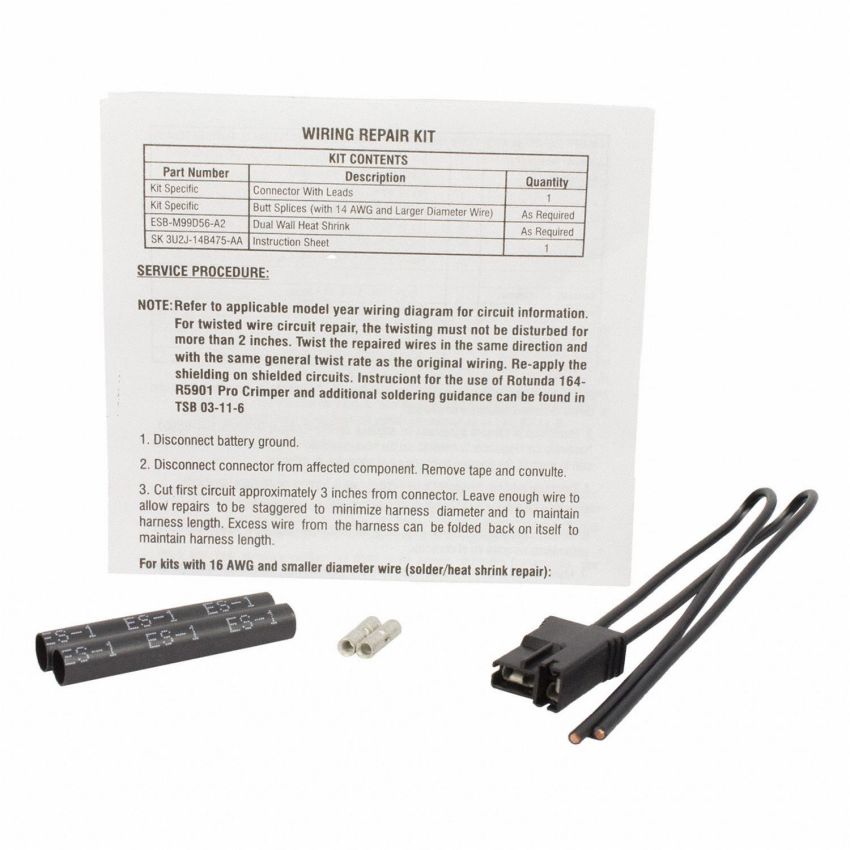 Motorcraft Wiring Connectors 3U2Z14S411FBA