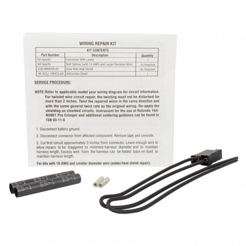 Motorcraft Wiring Connectors 3U2Z14S411FBA