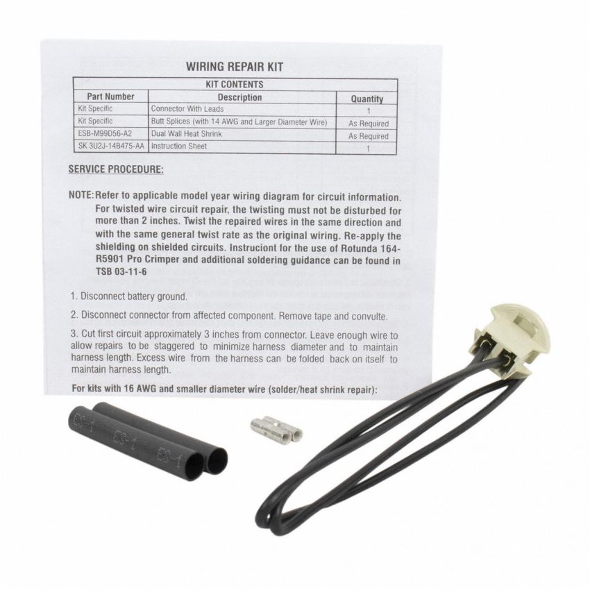 Motorcraft Wiring Connectors 3U2Z14S411GYA