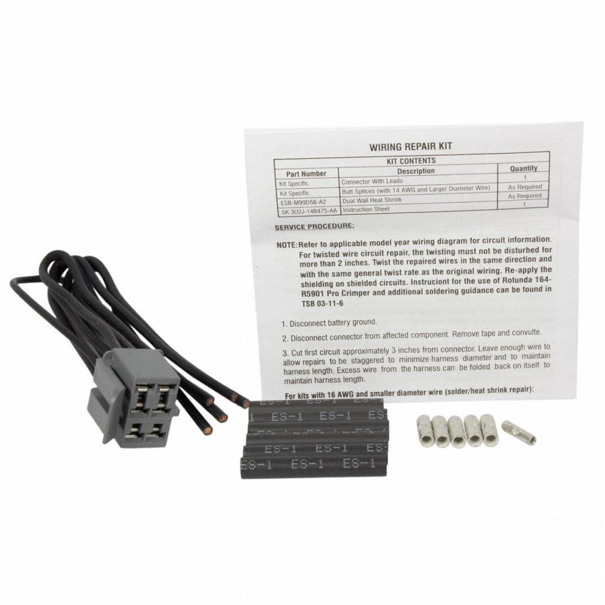 Motorcraft Wiring Connectors 3U2Z14S411ZA