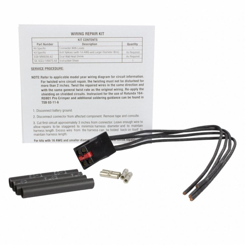 Motorcraft Wiring Connectors 3U2Z14S411FXA