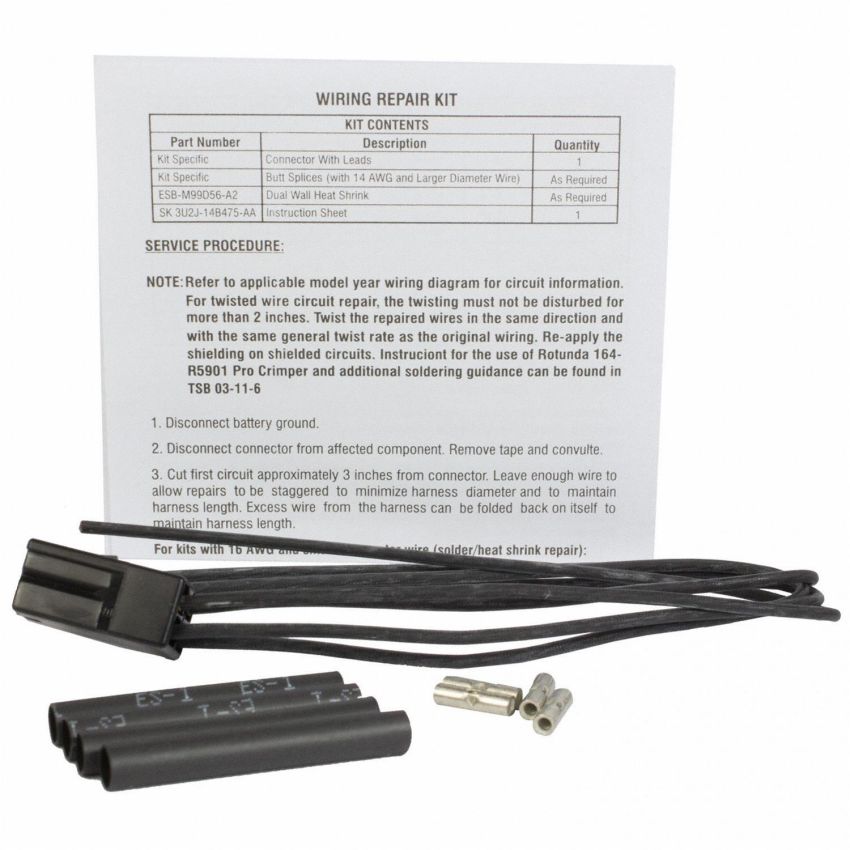Motorcraft Wiring Connectors 3U2Z14S411FXA