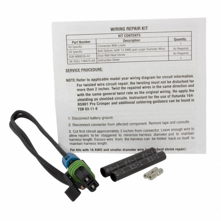 Motorcraft Wiring Connectors 3U2Z14S411GEA