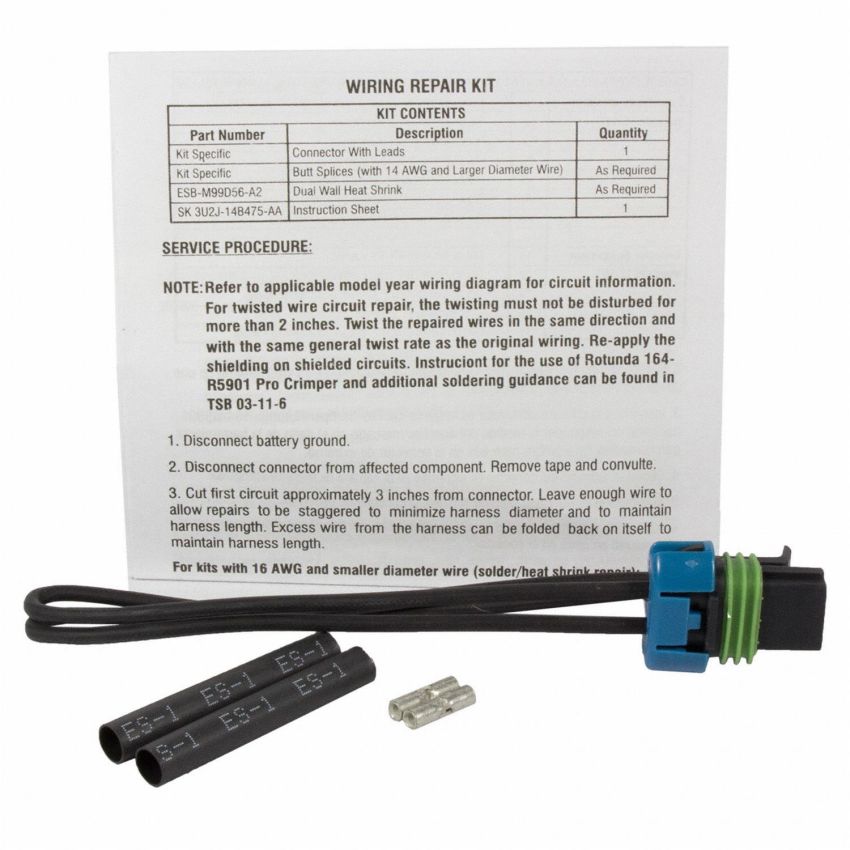 Motorcraft Wiring Connectors 3U2Z14S411GEA