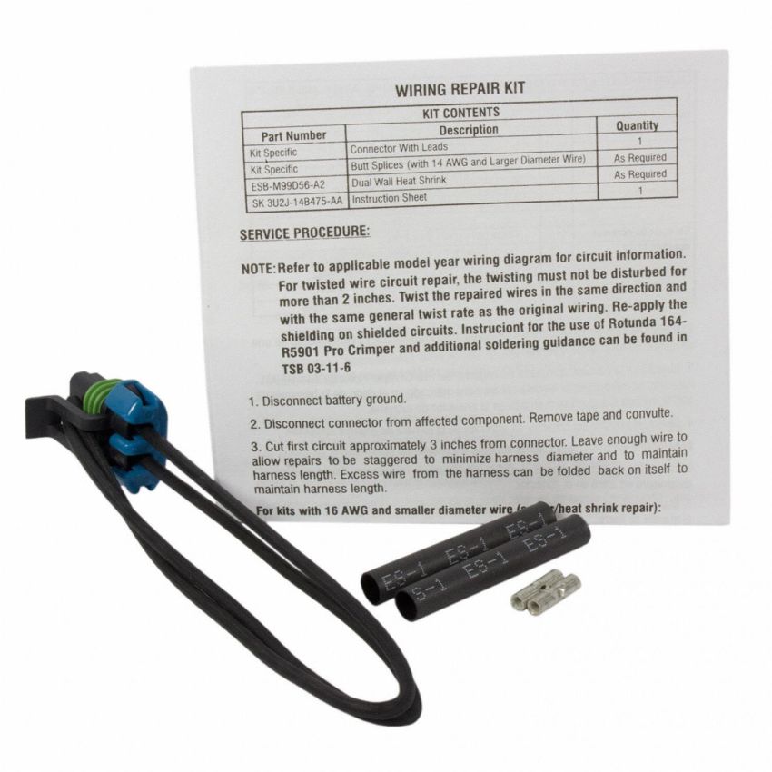 Motorcraft Wiring Connectors 3U2Z14S411GEA