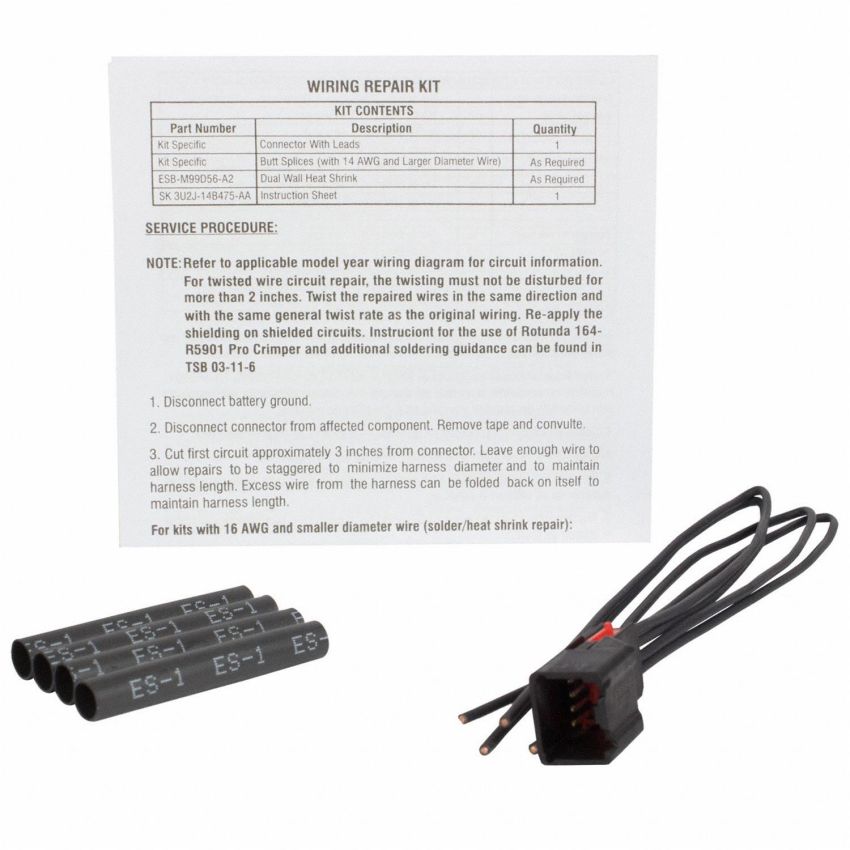Motorcraft Wiring Connectors 3U2Z14S411KNA