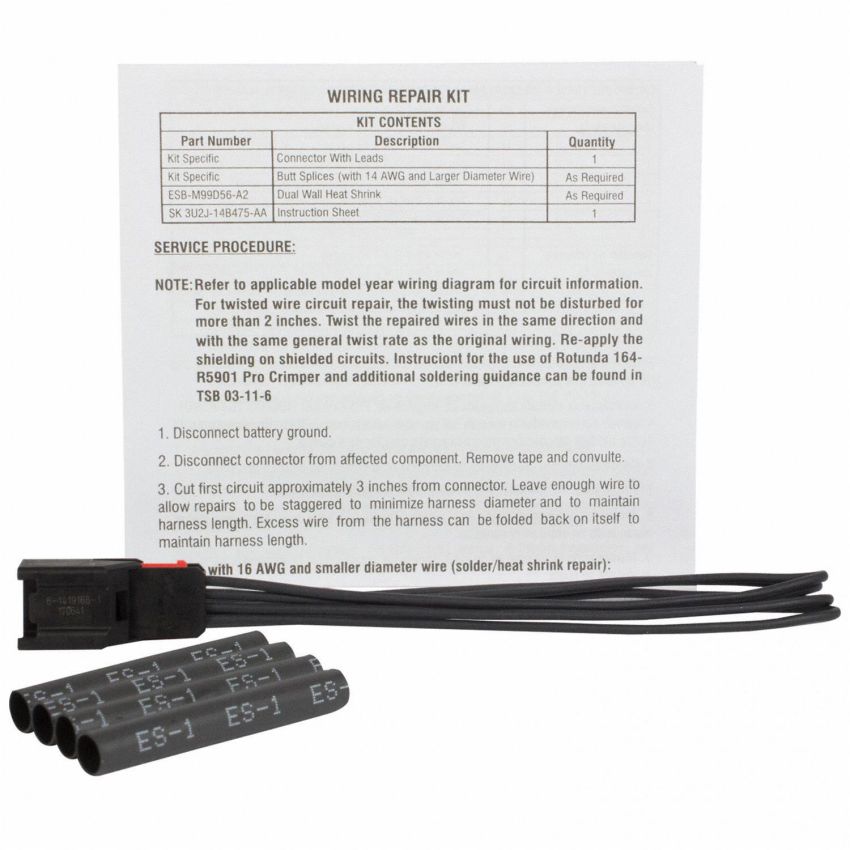 Motorcraft Wiring Connectors 3U2Z14S411KNA