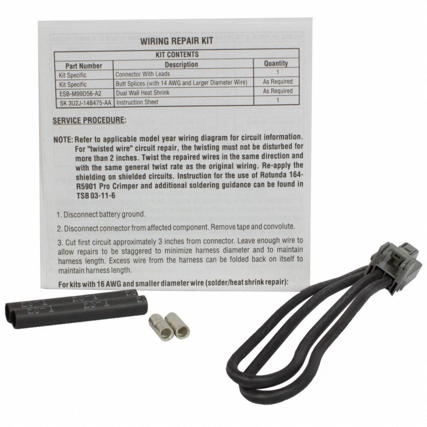 Motorcraft Wiring Connectors 3U2Z14S411CAA