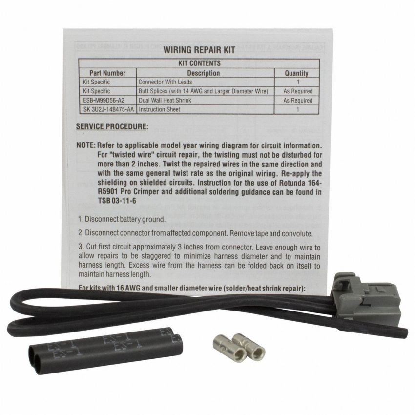 Motorcraft Wiring Connectors 3U2Z14S411CAA