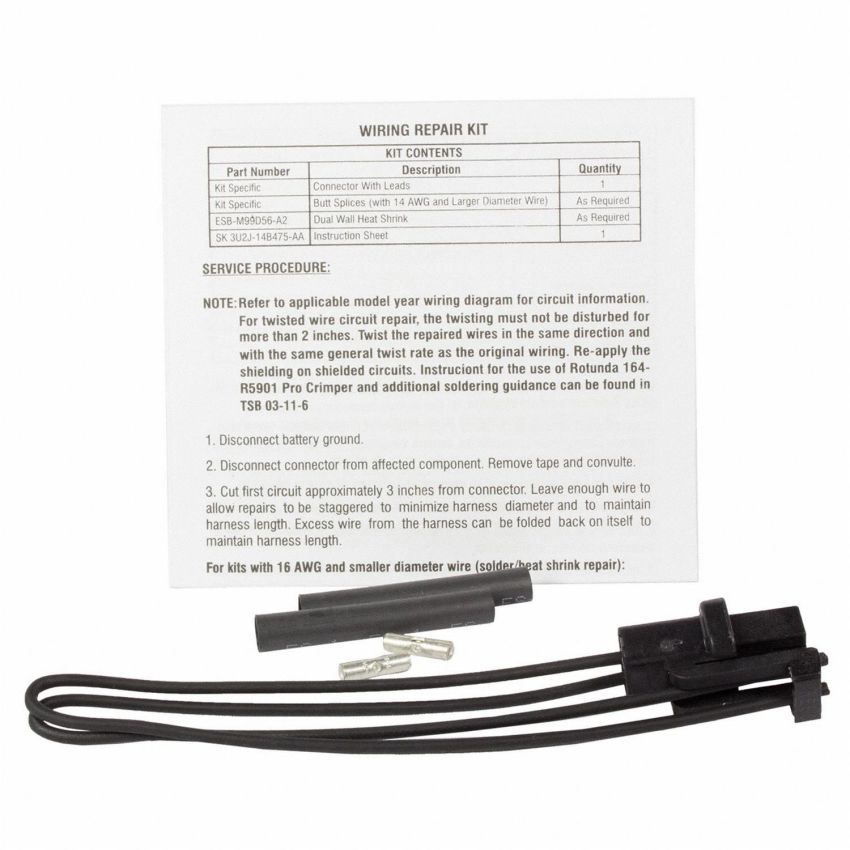 Motorcraft Wiring Connectors 3U2Z14S411MNA