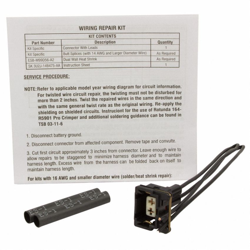 Motorcraft Wiring Connectors for 2000-2007 FOCUS, 2010-2013 TRANSIT CONNECT - 3U2Z14S411MTA