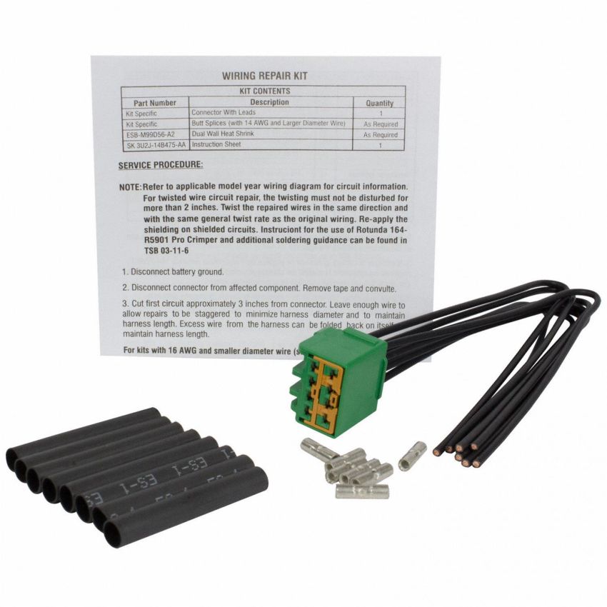 Motorcraft Wiring Connectors 3U2Z14S411RAA