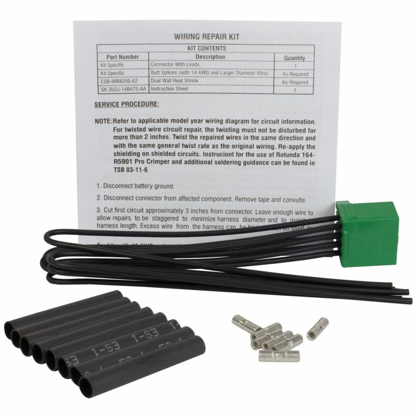 Motorcraft Wiring Connectors 3U2Z14S411RAA