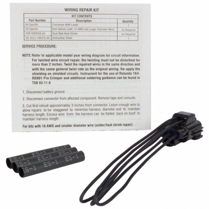 Motorcraft Wiring Connectors 3U2Z14S411NPA