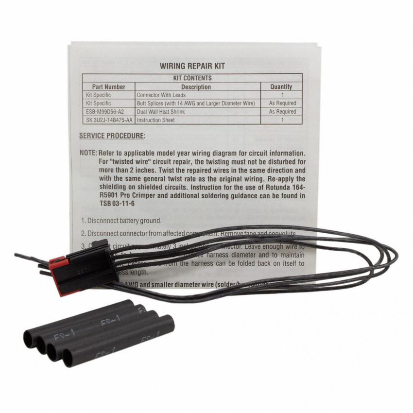 Motorcraft Wiring Connectors 3U2Z14S411XHA