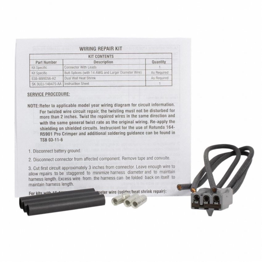 Motorcraft Wiring Connectors 3U2Z14S411VXA