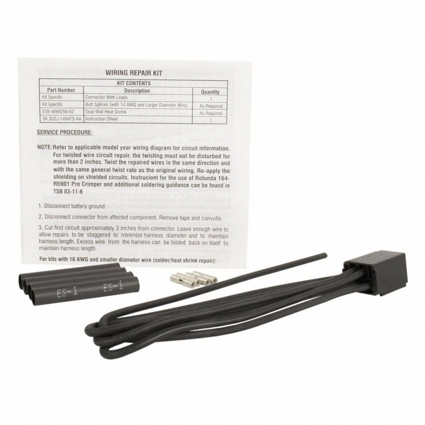 Motorcraft Wiring Connectors 3U2Z14S411ZJA