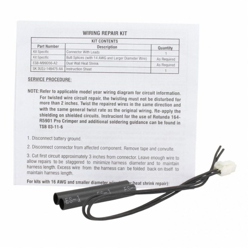 Motorcraft Wiring Connectors for 1999-2002 COUGAR, 2000-2013 FOCUS - 3U2Z14S411AHAA