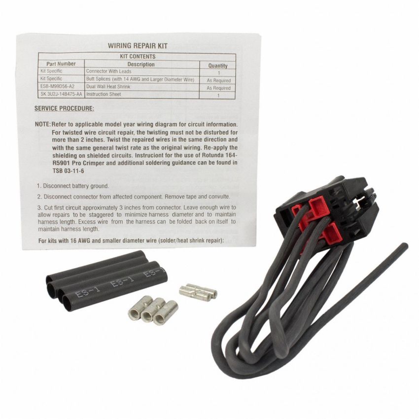 Motorcraft Wiring Connectors 3U2Z14S411ZVA