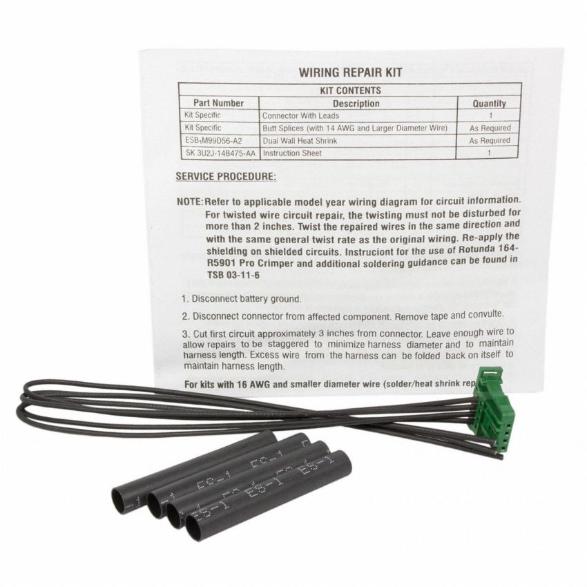 Motorcraft Wiring Connectors 3U2Z14S411CCAA