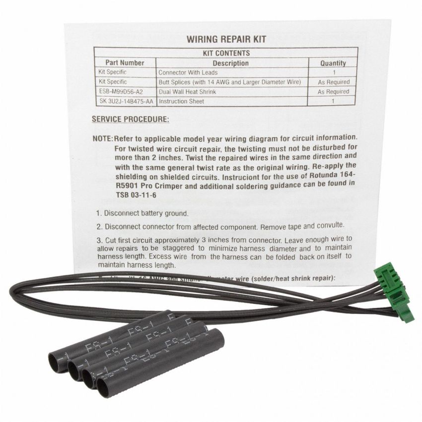 Motorcraft Wiring Connectors 3U2Z14S411CCAA