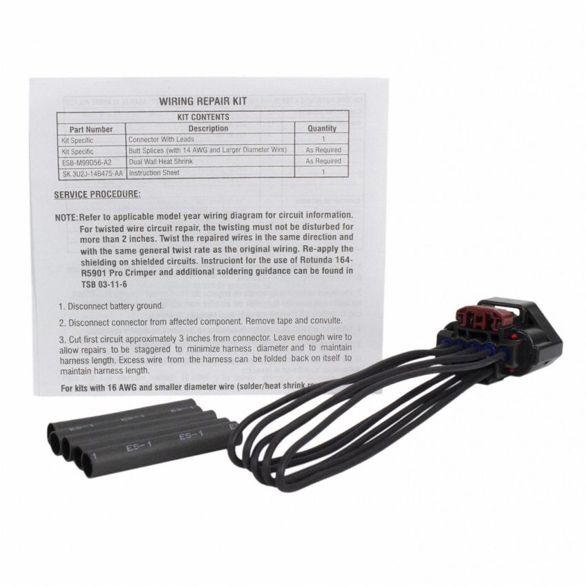 Motorcraft Wiring Connectors for 2013-2019 MKZ, FUSION, 2017-2018 CONTINENTAL - 3U2Z14S411BFAA