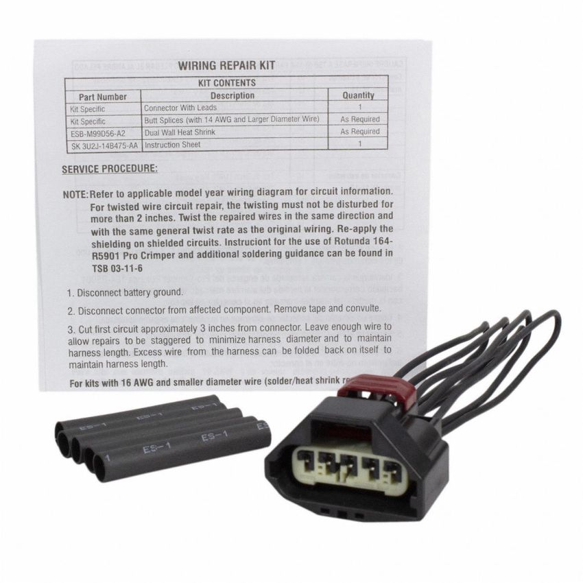 Motorcraft Wiring Connectors for 2013-2019 MKZ, FUSION, 2017-2018 CONTINENTAL - 3U2Z14S411BFAA