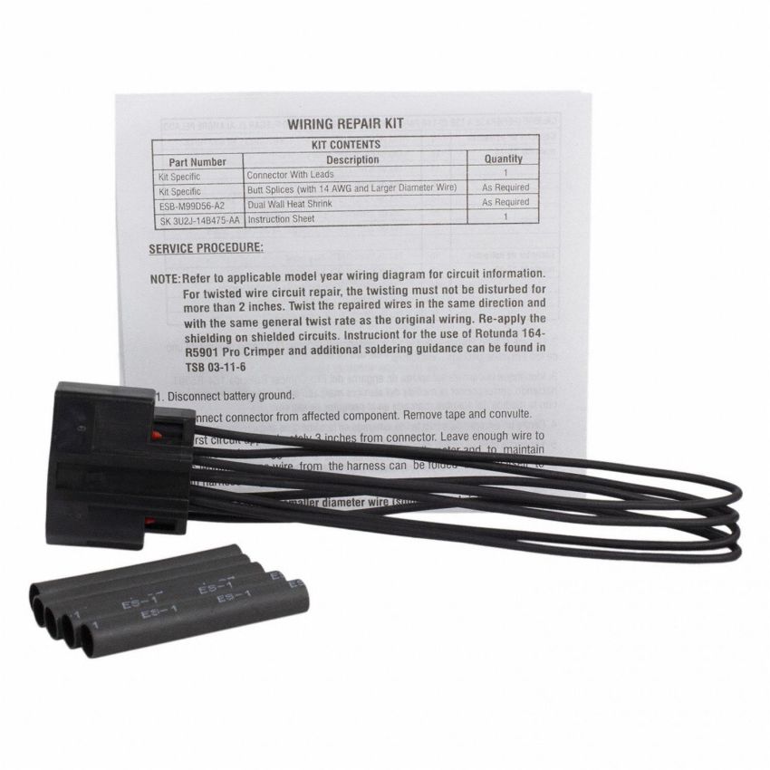 Motorcraft Wiring Connectors for 2013-2019 MKZ, FUSION, 2017-2018 CONTINENTAL - 3U2Z14S411BFAA