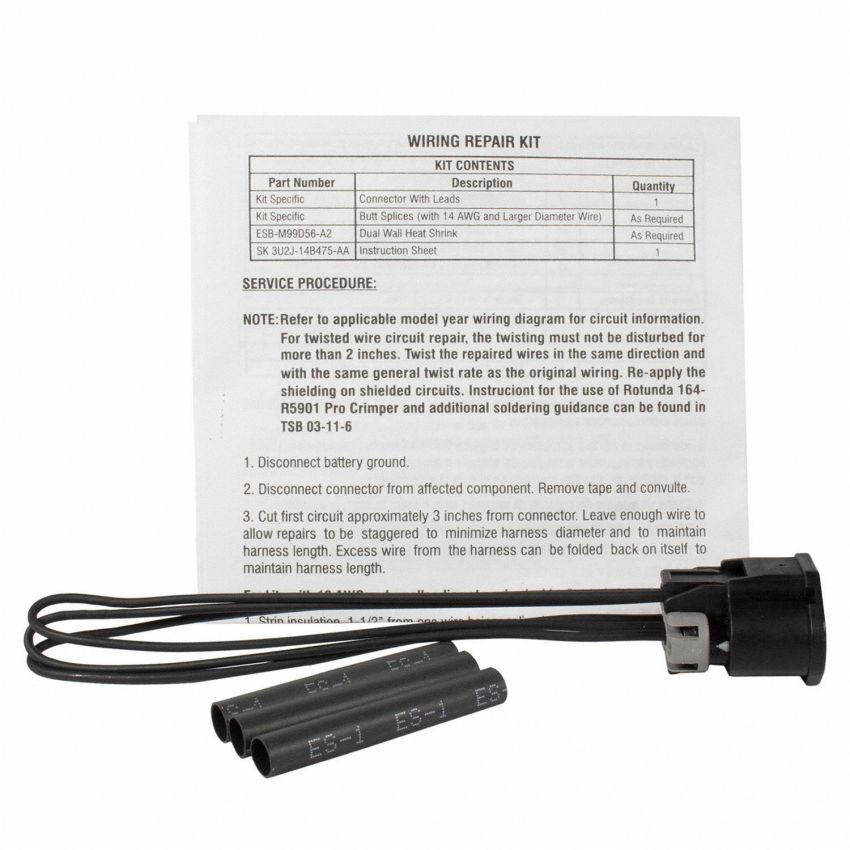Motorcraft Wiring Connectors 3U2Z14S411EYAA